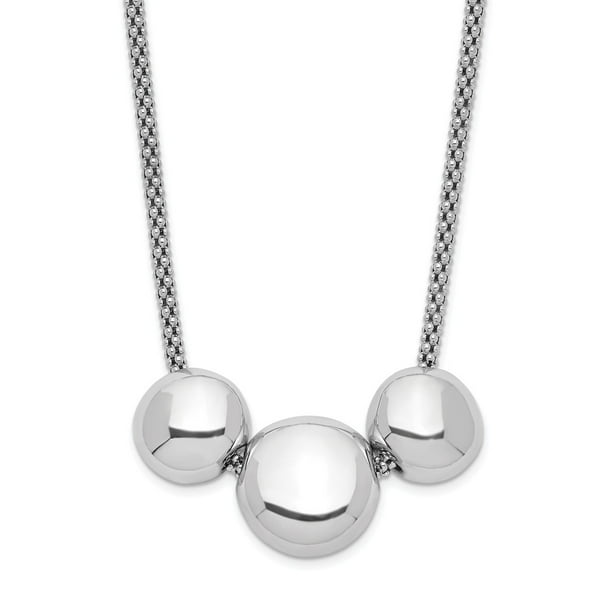 925 Sterling Silver Rhodium-plated Leaf & Bird with 2in ext 16 Length Necklace 925 Sterling Silver Rhodium-plated Leaf & Bird with 2in ext 16 Length Necklace